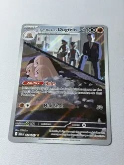 Team Rocket's Dugtrio 239/217 Illustration Rare ME: Ascended Heroes Pokemon NM/M - Image 2