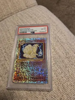 Pokemon 2002 Legendary Collection Ninetales #17 Reverse Holo PSA 8 - Image 3