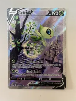 Celebi V 245/264 Alt Art Secret Rare NM/M – Pokemon Fusion Strike Full Art - Image 1