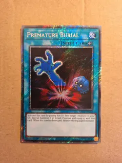 Premature Burial - Platinum Secret Rare 1st Edition RA03-EN103 - NM - YuGiOh - Image 1