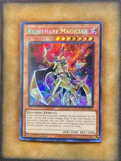 Yugioh Nightmare Magician DUNE-EN025 Secret Rare 1st Ed NM - Image 1