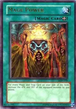 Yugioh! MP Mage Power - LON-050 - Ultra Rare - Unlimited Edition Moderately Play - Image 1