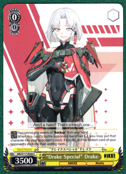 "Drake Special" Drake - Nikke NIK/S117-E020 C - Weiss Schwarz TCG Card - Image 1