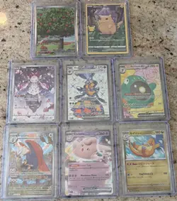 Pokemon TCG 8 Card Full Art Foil Lot. - Image 1