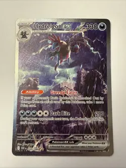 Hydreigon EX 169/086 SIR 2025 Pokemon White Flare English Full Art Card NM+ - Image 1