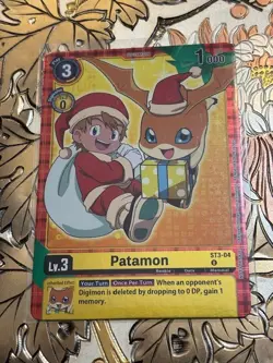 Digimon Card Game Patamon (Winter Holiday 2023) Promo ST3-04 U - Image 1