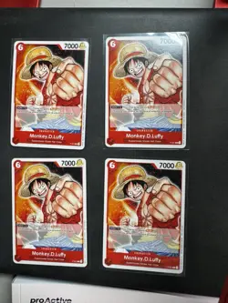 One Piece Card Game (2022 promo pack) Monkey D. Luffy P-001 (4) NM - Image 1