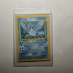 Pokemon Articuno 70HP Fossil 2/62 Holo Rare Unlimited Edition Card 1999 - Image 1