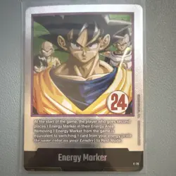 Bandai Dragon Ball Fusion World Card Game Energy Marker E-78 Foil English Goku - Image 1