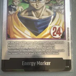 Bandai Dragon Ball Fusion World Card Game Energy Marker E-78 Foil English Goku - Image 4