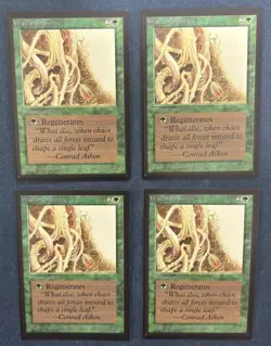 MTG 4X INTERNATIONAL / COLLECTOR'S EDITION WALL OF BRAMBLES (IE / CE) CLIPPED - Image 1