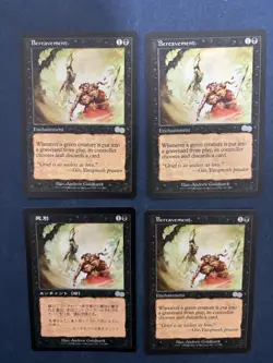 MTG 4X URZA'S SAGA BEREAVEMENT NM ENGLISH + JAPANESE MAGIC THE GATHERING BLACK - Image 2