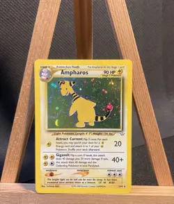 Ampharos 1/64 - Pokemon Neo Revelation Unlimited Holo NM Half Swirl - Image 1