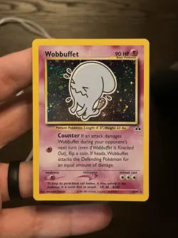 Wobbuffet Pokemon WOTC 2001 Neo Discovery 16/75 Holo Swirl LP+ - Image 3