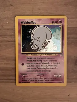 Wobbuffet Pokemon WOTC 2001 Neo Discovery 16/75 Holo Swirl LP+ - Image 5