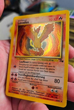 Moltres Lavados German 12/62 Fossil Set Holo Rare Pokemon - Image 4