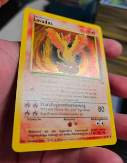Moltres Lavados German 12/62 Fossil Set Holo Rare Pokemon - Image 5
