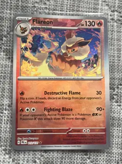 Pokemon TCG Flareon (Master Ball Pattern) 013/131 Prismatic Evolutions - Image 1