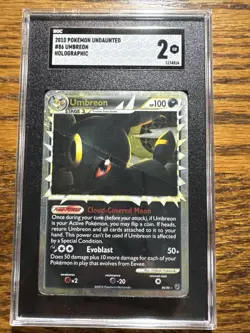 2010 Pokemon Undaunted Umbreon 86 Holo Sgc 2 - Image 1