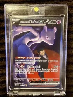 Team Rocket's Mewtwo ex 281/217 SIR Ascended Heroes Holo Pokemon Card - Image 1