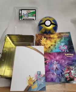 Pokemon trading card game tin and Pokemon ball - Image 2