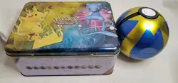 Pokemon trading card game tin and Pokemon ball - Image 5