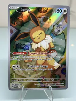 Pokemon TCG Eevee 173 Promo Prismatic Evolutions Illustration Rare English Holo - Image 1