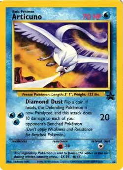 Pokemon TCG Articuno Black Star Promo 22 Regular VLP - Image 1