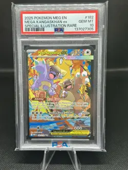 Pokemon Mega Kangaskhan Ex SIR PSA Graded Slab Gem Mint 10 Mega Evo 182/132 - Image 1