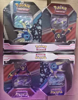 Pokemon TCG Vaporeon V And Umbreon V Eevee Evolutions Tin Set(2 Pack) - Image 1