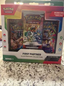 Pokemon TCG First Partner Illustration Collection Series 1 Promo Booster Box - Image 1