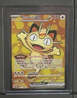 MEOWTH EX ULTRA RARE POKEMON HOLO PERFECT ORDER 107/88 NM - Image 1