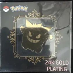 GENGAR 24k Gold Plated Sticker Korean Striking Popping Candy Pokemon NM - Image 2