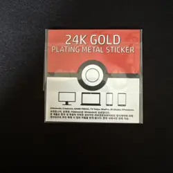 GENGAR 24k Gold Plated Sticker Korean Striking Popping Candy Pokemon NM - Image 4