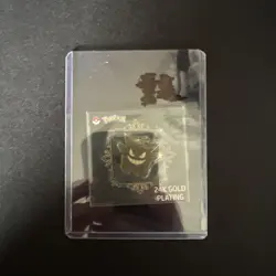 GENGAR 24k Gold Plated Sticker Korean Striking Popping Candy Pokemon NM - Image 5