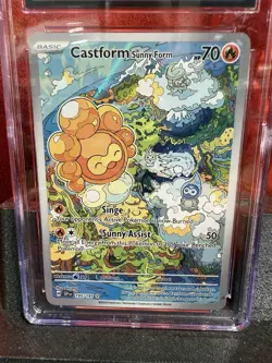Castform Sunny Form 195/191 Surgung Sparks Illustration Rare Pokemon CGC Mint 9 - Image 2