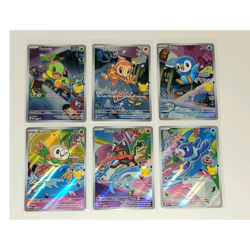 Pokemon First Partner Promo Lot Rowlet Litten Popplio Piplup Chimchar - Image 1