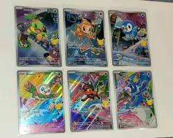 Pokemon First Partner Promo Lot Rowlet Litten Popplio Piplup Chimchar - Image 2