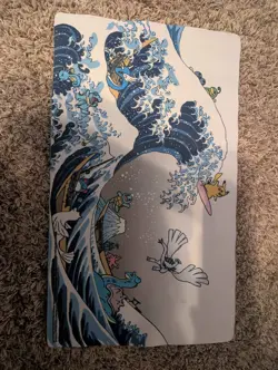 USED Pokemon TCG Great Wave Playmat Pokemon Center - Image 1