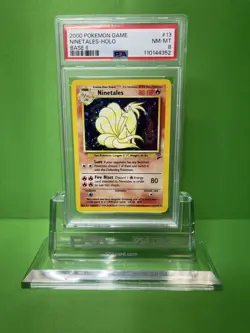 2000 POKEMON GAME BASE II 13 NINETALES-HOLO PSA 8 - Image 1