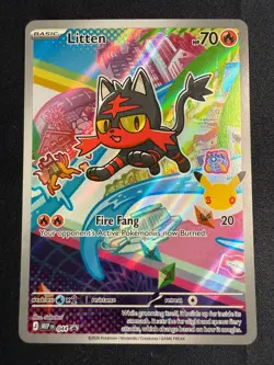 Litten 044 Holo Promo ME: Mega Evolution Promo Pokemon NM/M - Image 1