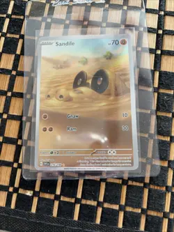 Pokemon Sandile 216/198 Scarlet & Violet Illustration Rare NM - Image 1