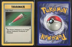 Full Heal 82/102 Uncommon Base Set Unlimited Pokemon Lightly Played - Image 3