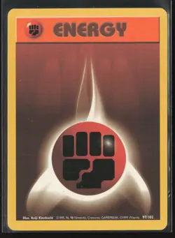 Fighting Energy 97/102 Common Base Set Unlimited Pokemon Lightly Played - Image 1