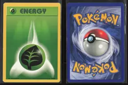 Grass Energy 99/102 Common Base Set Unlimited Pokemon Lightly Played - Image 3