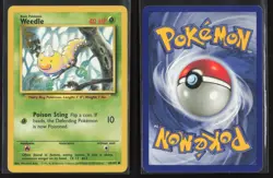 Weedle 69/102 Common Base Set Unlimited Pokemon Lightly Played - Image 3