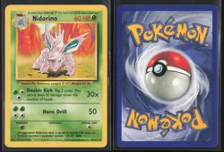 Nidorino 37/102 Uncommon Base Set Unlimited Pokemon Lightly Played - Image 3