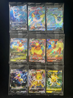 2024 Pokemon TCG Chinese CSHC 005/009 004/009 Vaporeon Vmax Sealed Lot*9 017 - Image 1