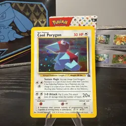 Pokemon TCG Cool Porygon 15 Holo Black Star Promo SWIRL 💫 - Image 1