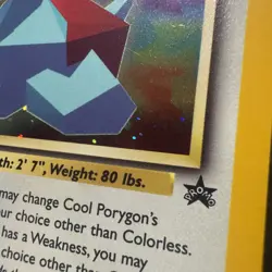 Pokemon TCG Cool Porygon 15 Holo Black Star Promo SWIRL 💫 - Image 4